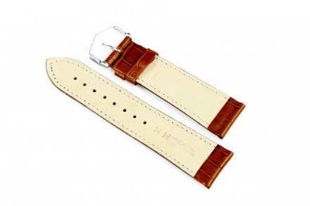 Jasnobrązowy pasek skórzany 19 mm HIRSCH Duke 01028070-1-19 (L)