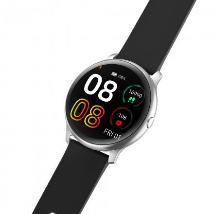 Czarny smartwatch Ciśnienie Puls Tlen Kroki G.Rossi SW010-13