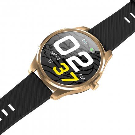 Czarny smartwatch Ciśnienie Tlen Puls Sport Kroki G.Rossi SW012-4