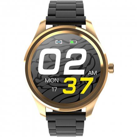 Czarny smartwatch Ciśnienie Tlen Puls Sport Kroki G.Rossi SW012-4