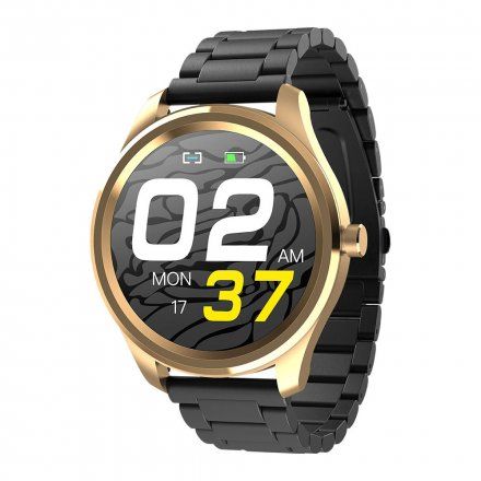 Czarny smartwatch Ciśnienie Tlen Puls Sport Kroki G.Rossi SW012-4