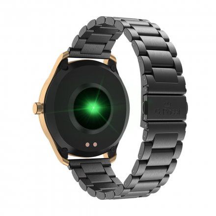 Czarny smartwatch Ciśnienie Tlen Puls Sport Kroki G.Rossi SW012-4