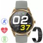 Szary smartwatch Ciśnienie Tlen Puls Sport Kroki G.Rossi SW012-5