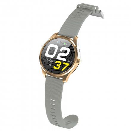 Szary smartwatch Ciśnienie Tlen Puls Sport Kroki G.Rossi SW012-5