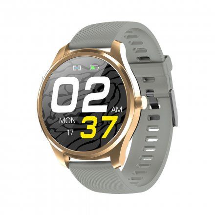 Szary smartwatch Ciśnienie Tlen Puls Sport Kroki G.Rossi SW012-5