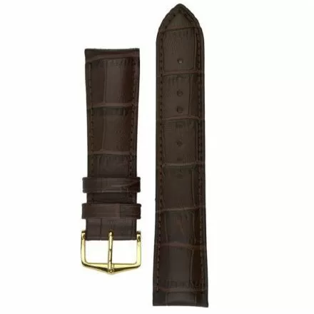Brązowy pasek skórzany 12 mm HIRSCH Duke 01028110-1-12 (M)