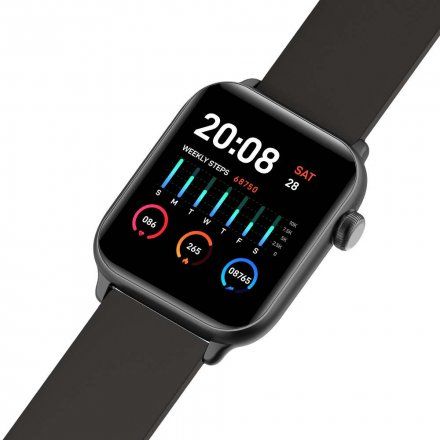 Czarny smartwatch G.Rossi SW013-3