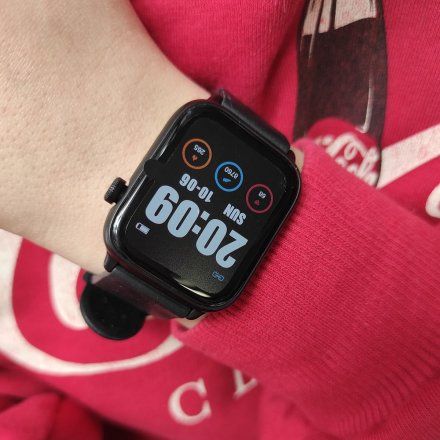 Czarny smartwatch G.Rossi SW013-3