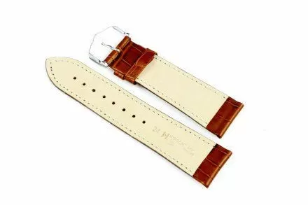 Jasnobrązowy pasek skórzany 16 mm HIRSCH Duke 01028170-1-16 (M)