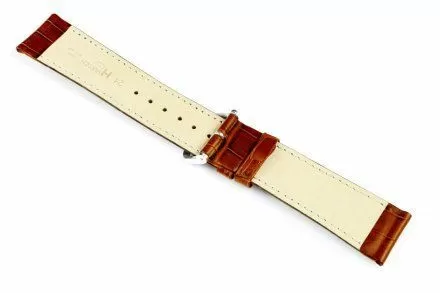 Jasnobrązowy pasek skórzany 16 mm HIRSCH Duke 01028170-1-16 (M)