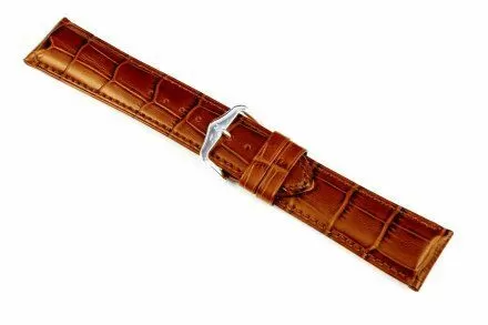 Jasnobrązowy pasek skórzany 16 mm HIRSCH Duke 01028170-1-16 (M)