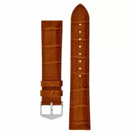 Jasnobrązowy pasek skórzany 20 mm HIRSCH Duke 01028170-1-20 (M)