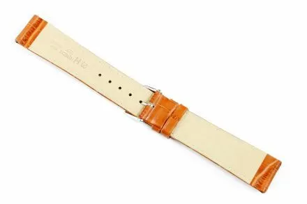 Miodowobrązowy pasek skórzany 14 mm HIRSCH Duke 01028175-1-14 (M)