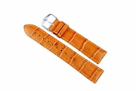 Miodowobrązowy pasek skórzany 18 mm HIRSCH Duke 01028175-1-18 (M)