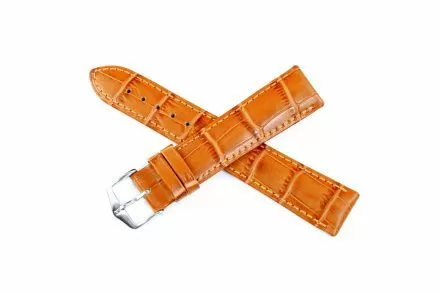 Miodowobrązowy pasek skórzany 20 mm HIRSCH Duke 01028175-1-20 (M)