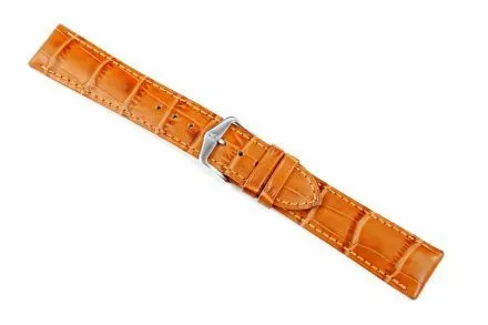 Miodowobrązowy pasek skórzany 20 mm HIRSCH Duke 01028175-1-20 (M)