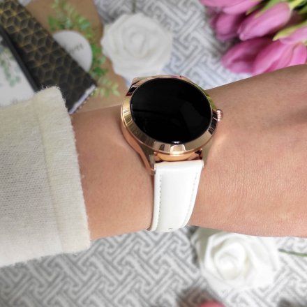 Różowozłoty smartwatch damski G.Rossi SW017-5