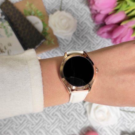 Różowozłoty smartwatch damski G.Rossi SW017-5