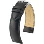 Czarny pasek skórzany 19 mm HIRSCH Merino 01206050-1-19 (L)
