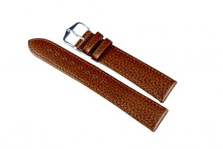 Brązowy pasek skórzany 19 mm HIRSCH Kansas 01502010-2-19 (L)