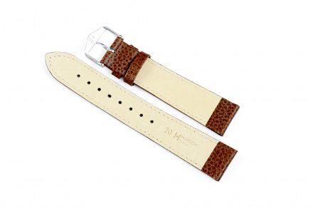 Brązowy pasek skórzany 19 mm HIRSCH Kansas 01502010-2-19 (L)