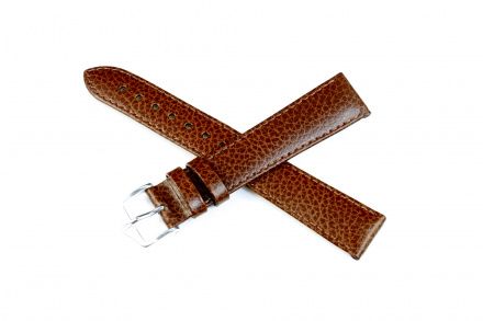 Brązowy pasek skórzany 19 mm HIRSCH Kansas 01502010-2-19 (L)