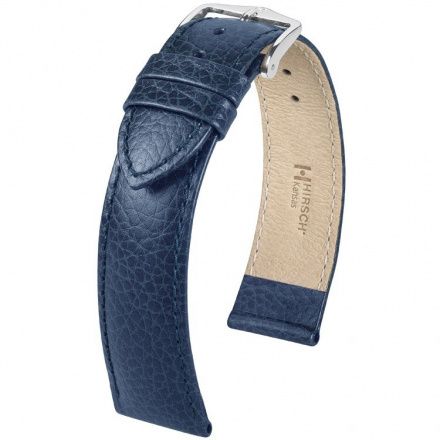 Niebieski pasek skórzany 22 mm HIRSCH Kansas 01502080-2-22 (L)