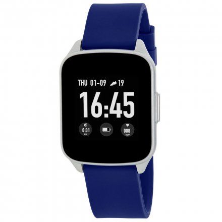 Niebieski Smartwatch Marea B59001/5 Puls Kroki Kalorie Ciśnienie Tlen