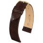 Brązowy pasek skórzany 20 mm HIRSCH Lizard 01766210-1-20 (XL)