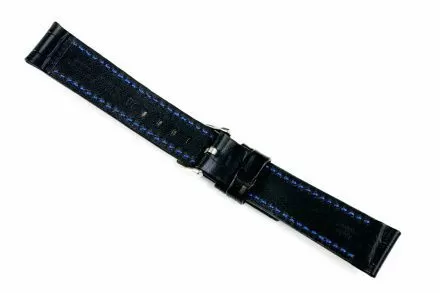 Czarny pasek skórzany 20 mm HIRSCH Grand Duke 02528051-2-20 (L)