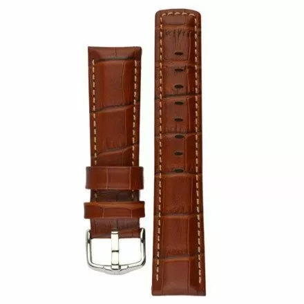 Jasnobrązowy pasek skórzany 24 mm HIRSCH Grand Duke 02528070-2-24 (L)