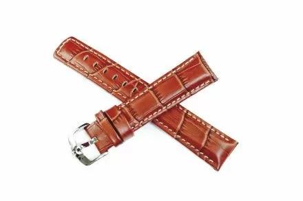 Jasnobrązowy pasek skórzany 24 mm HIRSCH Grand Duke 02528070-2-24 (L)