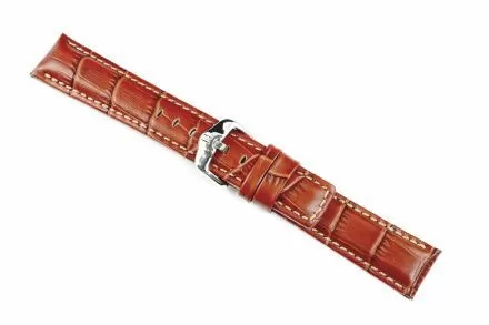 Jasnobrązowy pasek skórzany 24 mm HIRSCH Grand Duke 02528070-2-24 (L)