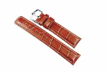 Jasnobrązowy pasek skórzany 24 mm HIRSCH Grand Duke 02528070-2-24 (L)