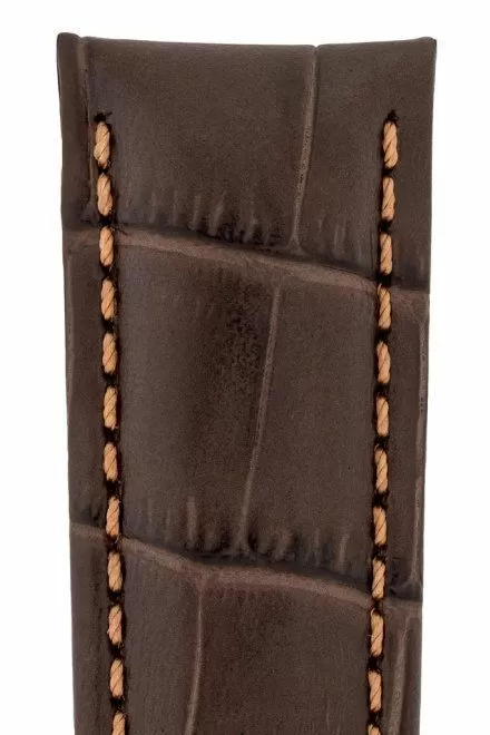 Brązowy pasek skórzany 22 mm HIRSCH Grand Duke 02528210-2-22 (XL)