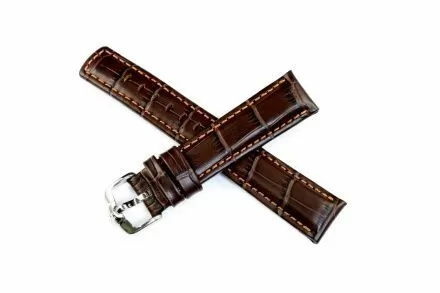 Brązowy pasek skórzany 20 mm HIRSCH Grand Duke 02528210-2-20 (XL)