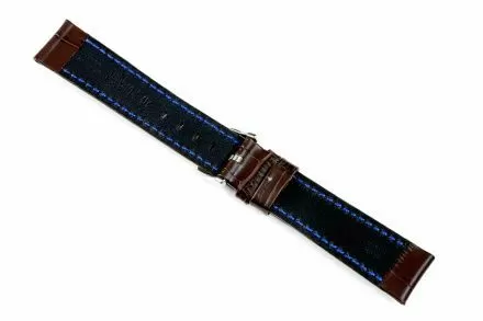 Brązowy pasek skórzany 24 mm HIRSCH Grand Duke 02528210-2-24 (XL)
