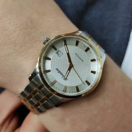 Szwajcarski zegarek męski Adriatica bicolour z bransoletką A1258.R113Q