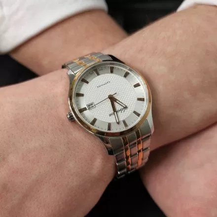 Szwajcarski zegarek męski Adriatica bicolour z bransoletką A1258.R113Q