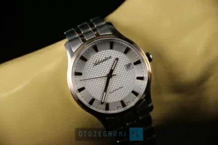 Szwajcarski zegarek męski Adriatica bicolour z bransoletką A1258.R113Q