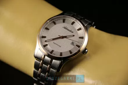 Szwajcarski zegarek męski Adriatica bicolour z bransoletką A1258.R113Q