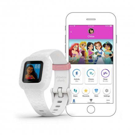 Smartwatch dziecięcy Garmin vivofit jr. 3 biały Disney Princess 010-02441-12