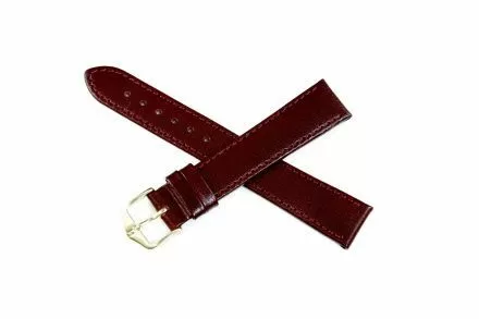 Bordowy pasek skórzany 20 mm HIRSCH Osiris 03475060-1-20 (L)