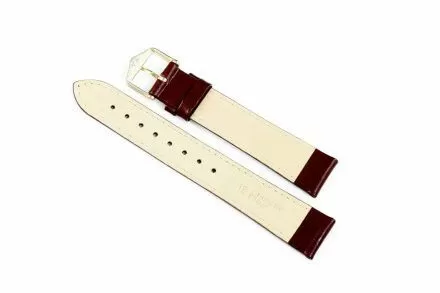 Bordowy pasek skórzany 20 mm HIRSCH Osiris 03475060-1-20 (L)
