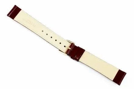Bordowy pasek skórzany 20 mm HIRSCH Osiris 03475060-1-20 (L)