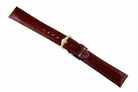 Bordowy pasek skórzany 20 mm HIRSCH Osiris 03475060-1-20 (L)
