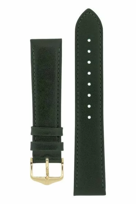 Zielony pasek skórzany 14 mm HIRSCH Osiris 03475140-1-14 (M)