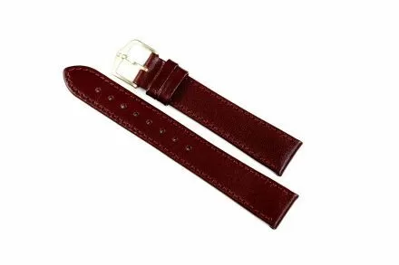 Bordowy pasek skórzany 12 mm HIRSCH Osiris 03475160-1-12 (M)