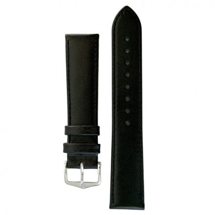 Czarny pasek skórzany 18 mm HIRSCH Osiris 03475250-2-18 (XL)