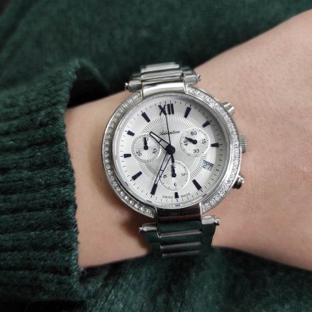 Zegarek Damski Adriatica na bransolecie A3811.51B3CH - Chronograf Swiss Made